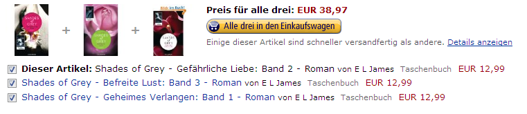 Amazon Bücher Shades of Grey