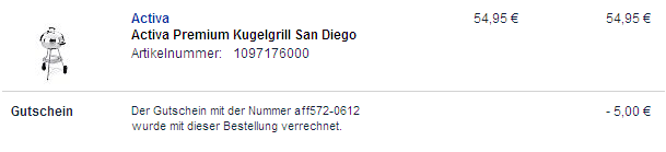 Plus.de Gutschein und günstiger Grill
