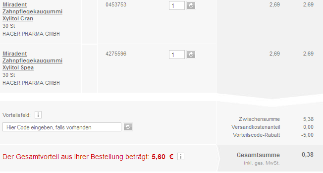 DocMorris kostenloses Produkt