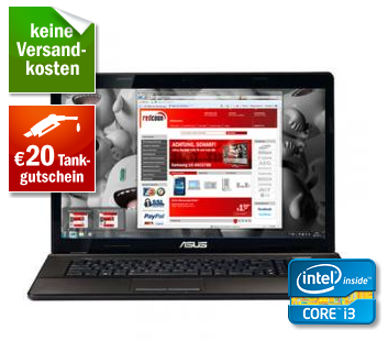 Redcoon ASUS Notebook billig und Tankgutschein