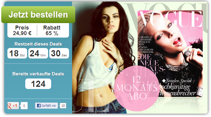 Vouge Jahresabo Prämie