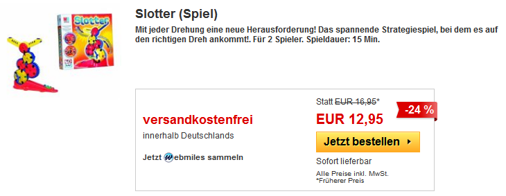 Buecher.de Gesellschaftsspiel Slotter billig