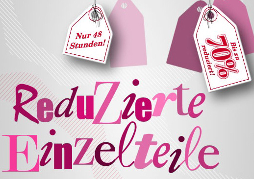 C&A Verkaufsaktion reduzierte Einzelteile