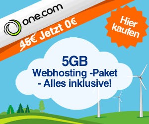 One.com kostenlose Domain