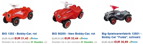 Bobby Car Schnäppchen bei Amazon Deal für Kinder