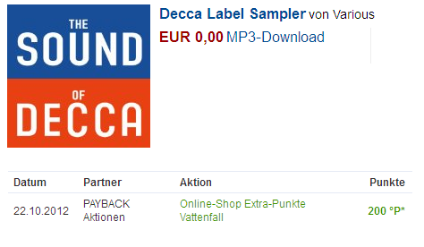 Paybackpunkte gratis kostenlos