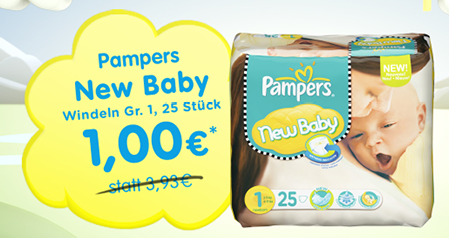 Baby Markt Schnäppchen Pampers billig Windeln günstig