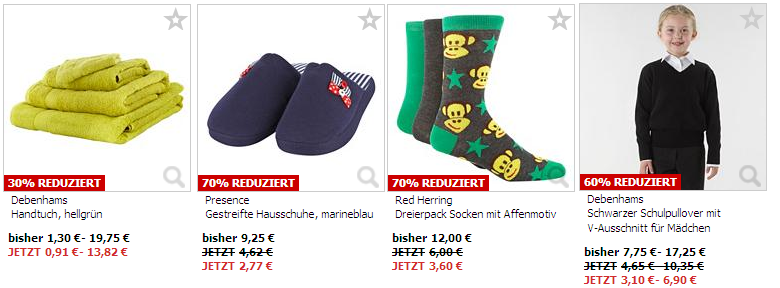 Debenshams Schnäppchen Sale Angebot