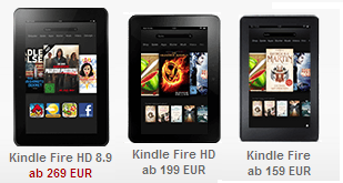 Amazon Kindle Fire HD reduziert billig