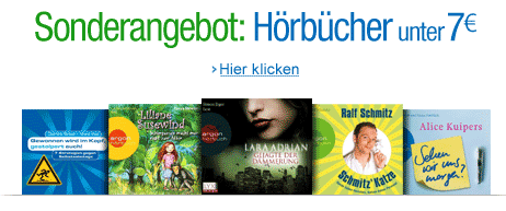 Amazon Hörbücher billig + Hörbuch reduziert