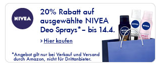 Nivea Deospray reduziert - 20 Prozent Rabatt