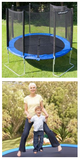 Ultrasport Gartentrampolin billig und reduziert mit Sicherheitsnetz
