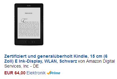 Amazon Kindle reduziert und billig