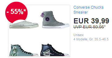 Converse Chuck billig und reduziert bei ebay