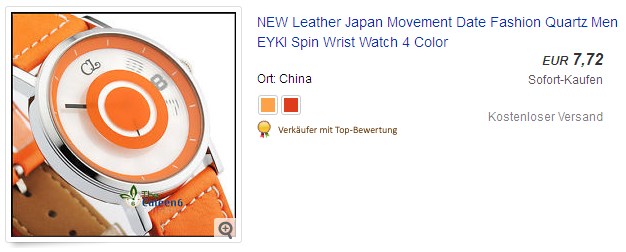 EYKI Armbanduhr Herrenuhr und Damenuhr sehr billig bei ebay