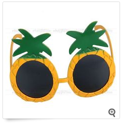 Gadgetdeal Sonnenbrille Ananas Partygag Geschenk Hawaiibrille