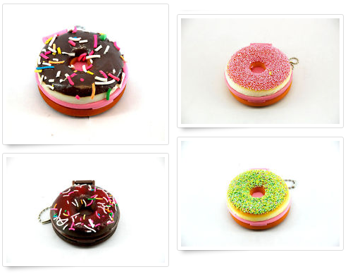 Geschenkidee und Gadget Schminkspiegel Donut Design Beautygeschenk