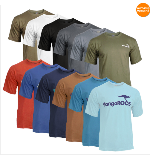 Kangaroos T-Shirts billig und reduziert Herrenshirts bei ebay
