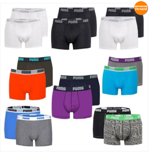 Puma Boxershorts Unterwäsche Sonderangebot und reduziert also billig