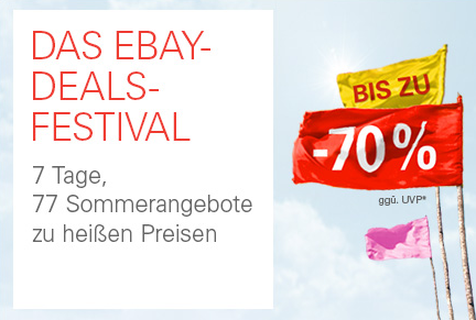 ebay Deals Festival + jeden Tag Schnäppchen und Angebote