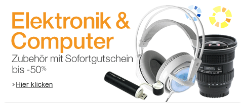 Elektronikzubehör reduziert bei Amazon - neue Rabattaktion