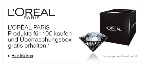 Loreal Paris kostenloses Überraschungspaket + tolle Rabattaktion + gratis