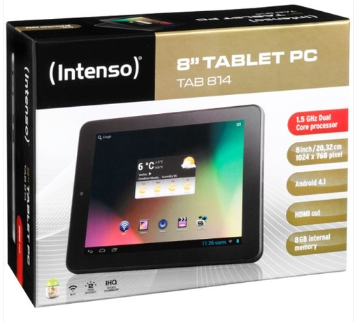 Intenso TAB 814 Tablet PC sehr billig bei ebay