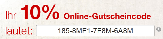 Galeria Kaufhof Aktionscode Gutscheincode immer gültig Bestandskunden