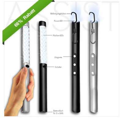 Taschenlampe Arbeitslampe LED billig reduziert Deal