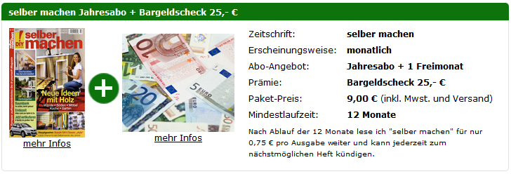 Jahresabo mit Gewinn - Abo kostenlos mit Prämie - selber machen