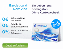 Barclaycard kostenlos Kreditkarte mit Guthaben und Startprämie