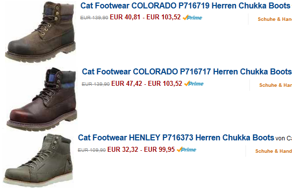 Cat Boots und Schuhe sehr billig und reduziert