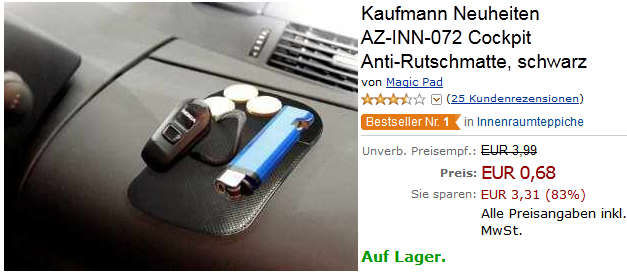 Magic Pad Anti Rutsch Matte billig versandkostenfrei Amazon