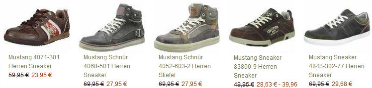 Mustang Schuhe für Männer Herren Sneaker reduziert