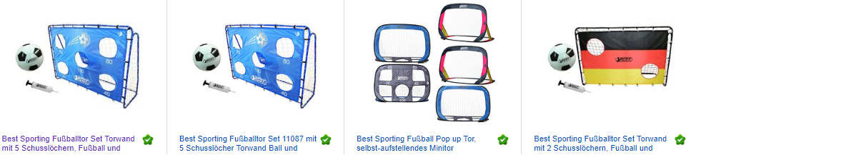 Zielschusswand mit Fußballtor & mehr, billige Angebote bei ebay.de