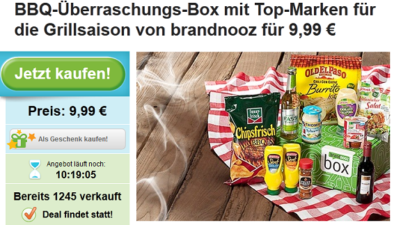 Groupon Deal BBQ-Box billig von brandnooz