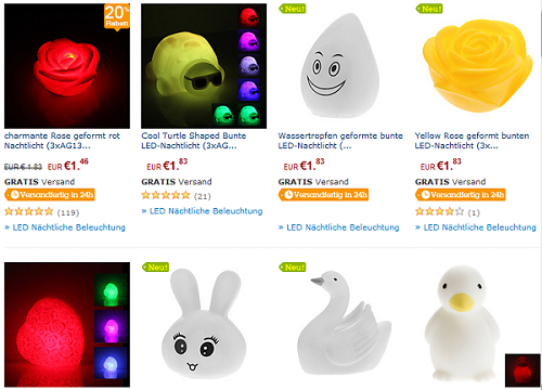miniinthebox LED-Lichter sehr günstig und versandkostenfrei