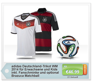 Deutschland Trikot für WM 2014 im Deal