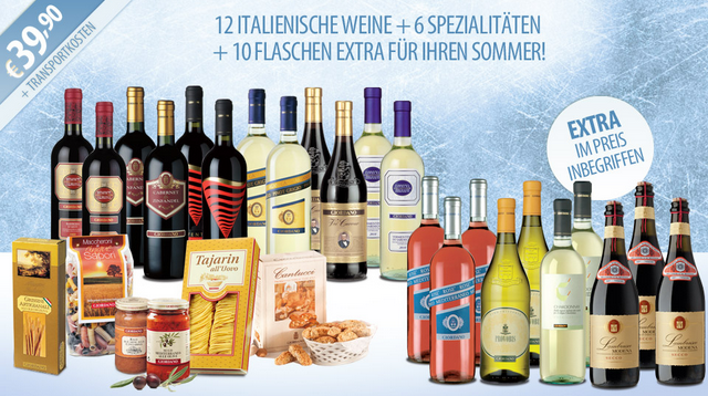 Giordono Weinpaket und Schlemmerpaket