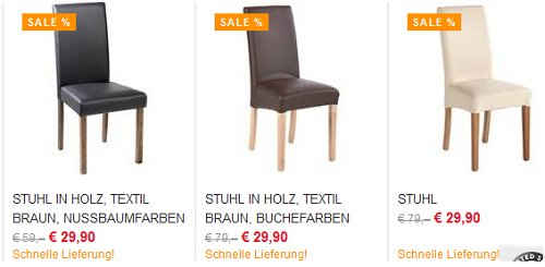 xxxlshop reduzierte schicke Stühle