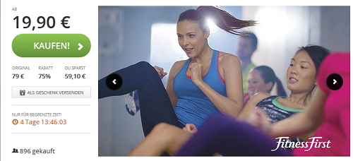 FitnessFirst Deal bei Groupon