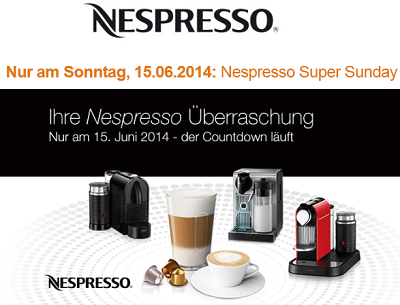 Nespresso Aktion bei Amazonm