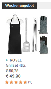 Rösle Grillset als Wochenangebot