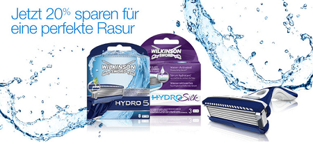 Wilkinson Rabattaktion + bei Rasierer und Klingen sparen