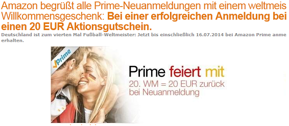 Amazon Prime Gutschein