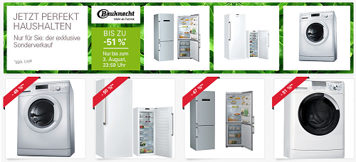 Bauknecht Sonderverkauf auf ebay