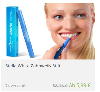 Zahnweissstift bei Groupon