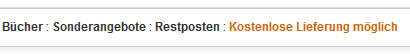 Amazon Buchdeals und Restposten