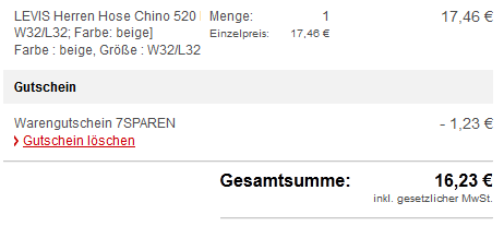 Levis Hosen Deal