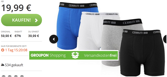 Cerruti 1881 Boxershorts im Schnäppchendeal